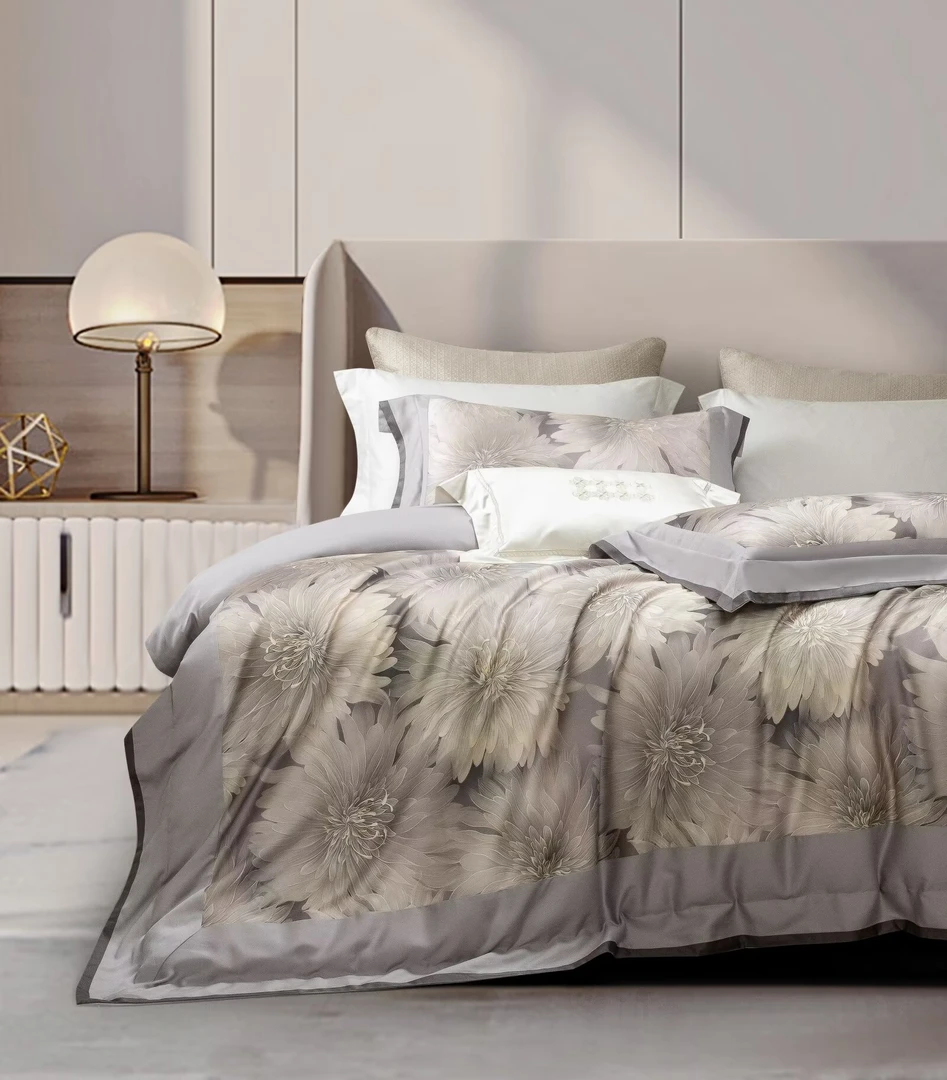 【扉花】24秋冬新款设计师款埃及长绒棉数码印花纯棉高端四件套