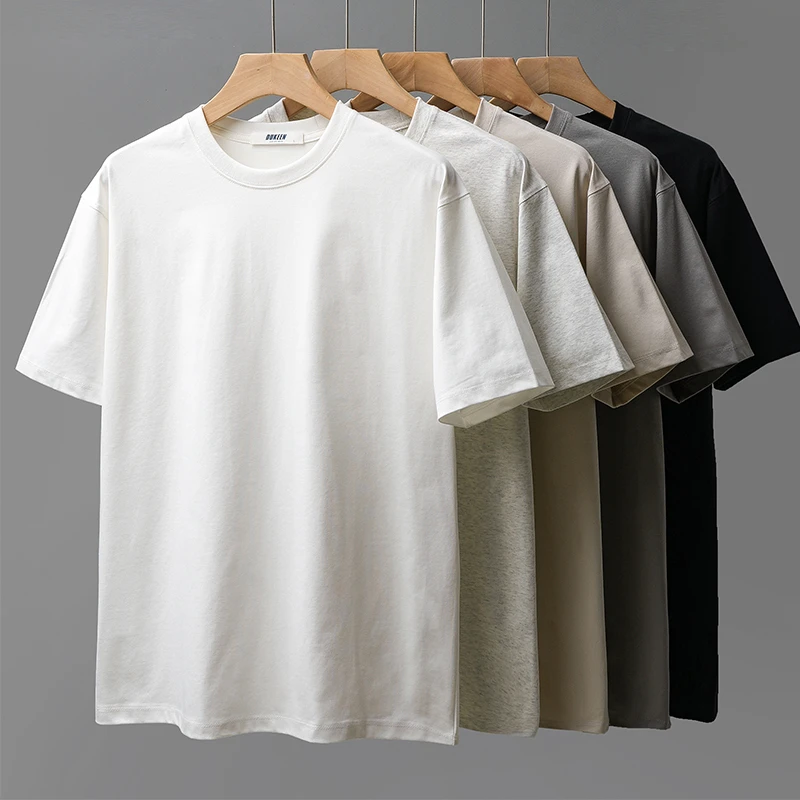 杜克恩UPF50纯色短袖t恤男士夏季透气速干休闲男装半袖男款打底衫