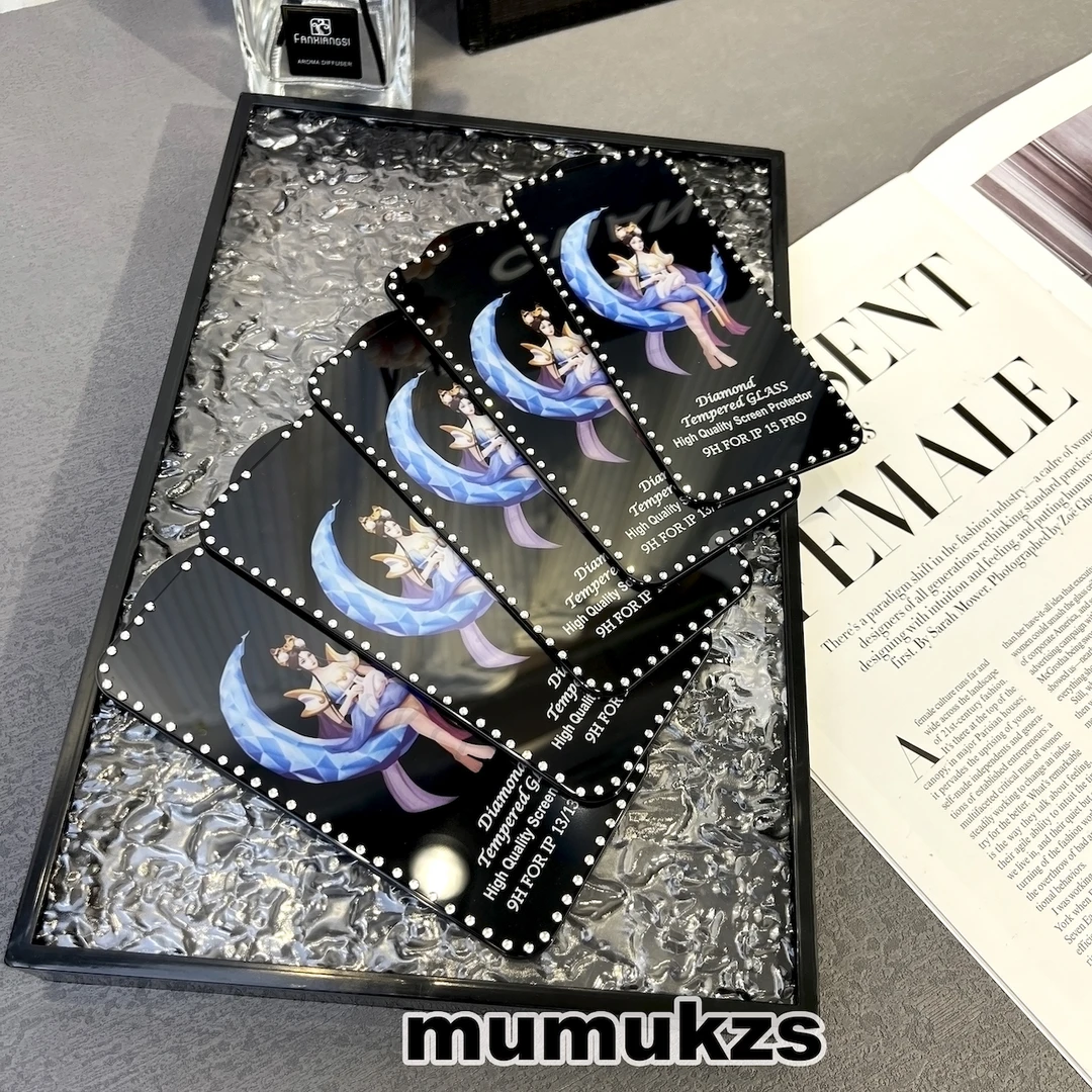 苹果iPhone15promax高清点钻速贴晶钻闪钻全覆盖手机屏幕钢化膜壳