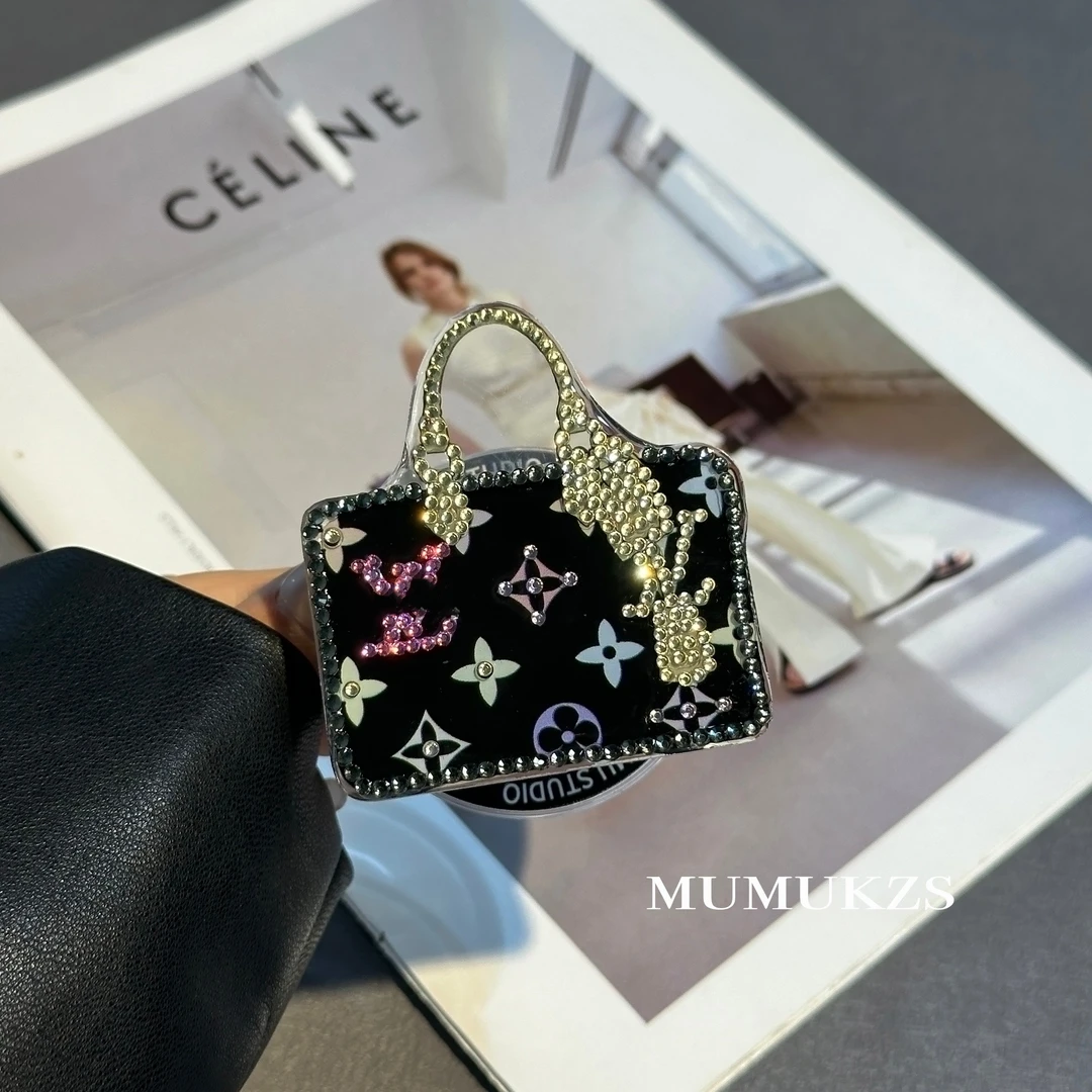 【磁吸支架-黑彩包包】手工点钻潮酷磁吸支架适用苹果16/15/14/13