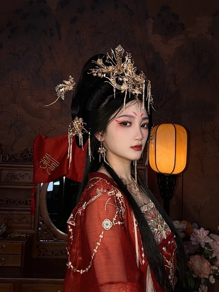 则天司司原创复古结婚新娘发冠头饰