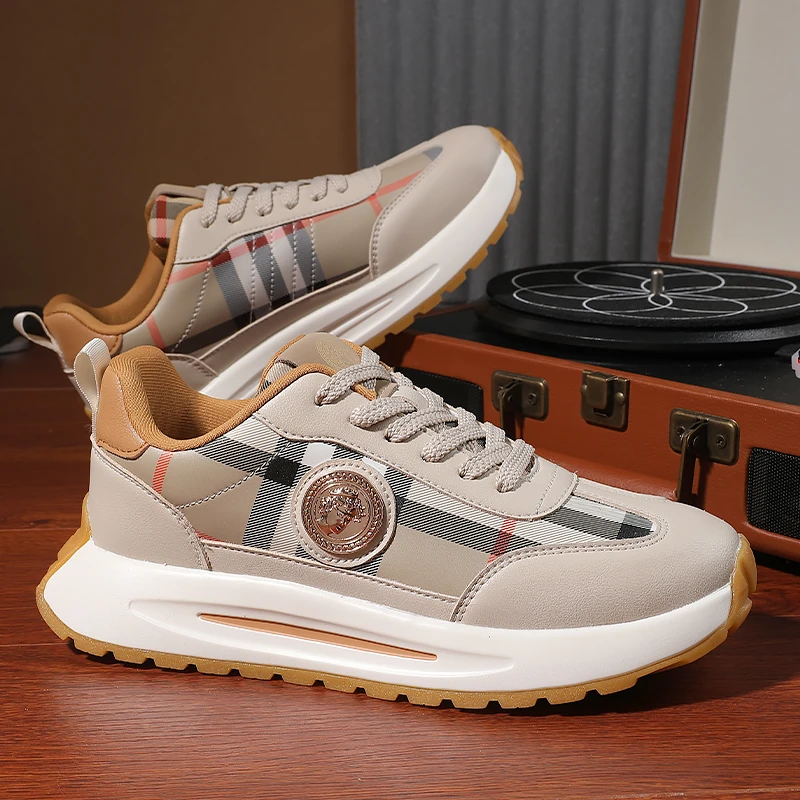 【杜莎凯利】男士新款手工定制百搭时尚增高鞋厚底休闲跑步鞋