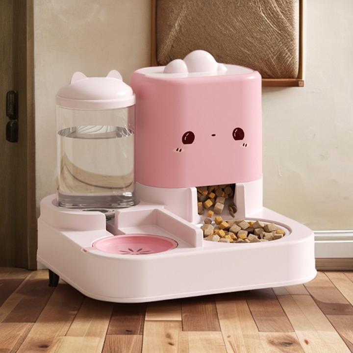 猫食碗自动续食自动喂食机猫咪宠物喂食喂水猫水粮一体自动喂食器