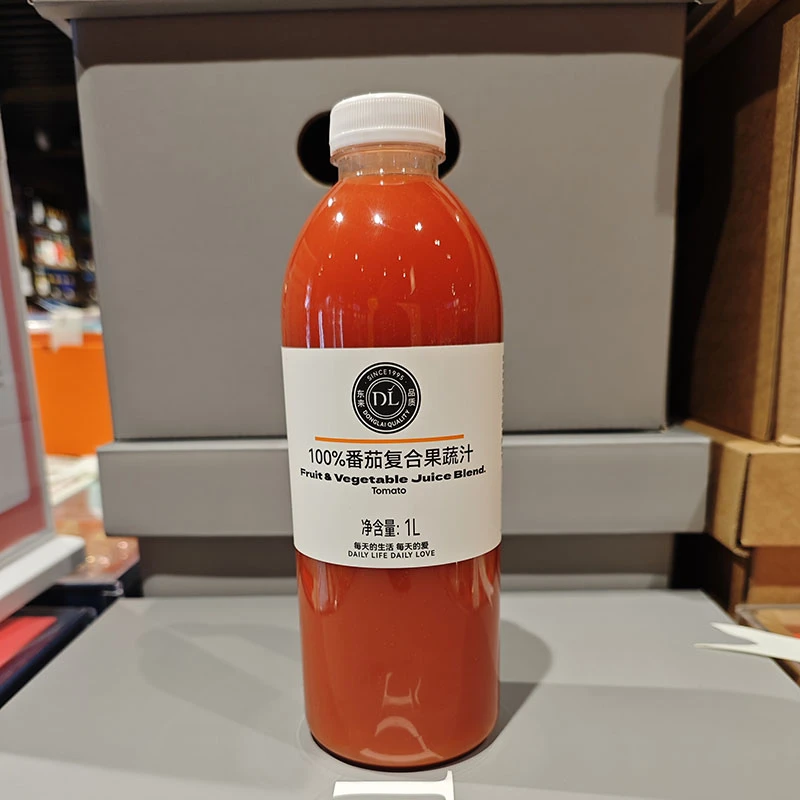 (包邮)胖东来超市代购DL自营100%葡萄复合果汁番茄复合果蔬汁饮料