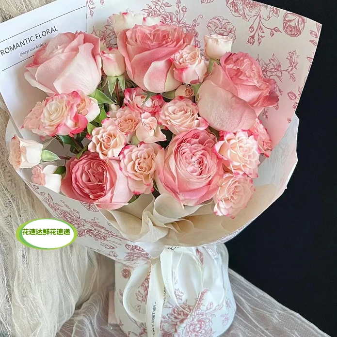 玫瑰成品生日鲜花订购鲜花店送花上门鲜花订购教师节花束生日花束