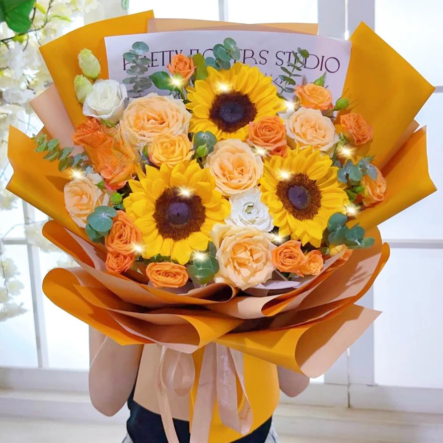 生祝福送生日鲜花同城鲜花礼盒生日花束花店送花同城下单配送颜色