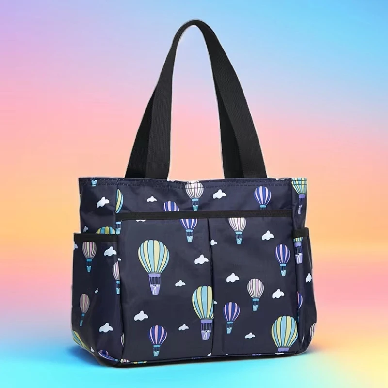 时尚手提包收纳袋多口袋学生饭盒袋上班包妈妈包手机零钱包手拎包