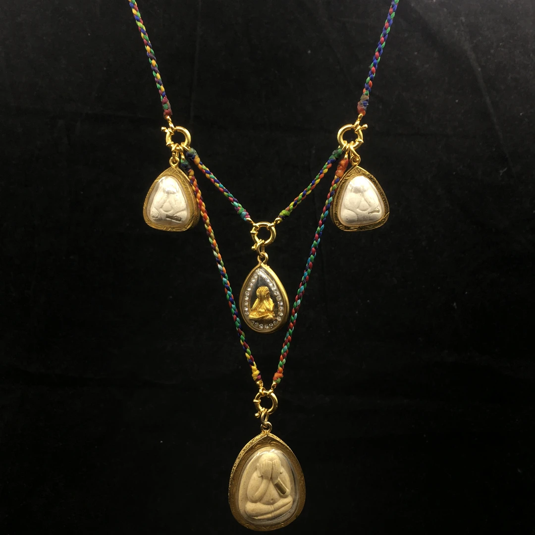 非金属布艺项链 时尚复古编织纯手工编绳彩色精美手作民族风项链