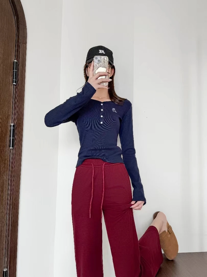 【内里全包边】面料控700克重 羊毛➕蚕丝考拉绒云朵紫薇窄版阔腿裤