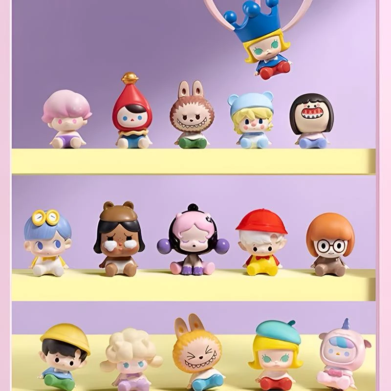 【拆盒】正版 泡泡萌粒经典坐姿系列公仔产品