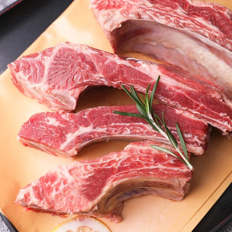 青草家进口带骨五肋牛肋排牛排骨原切精修红烧2.5kg