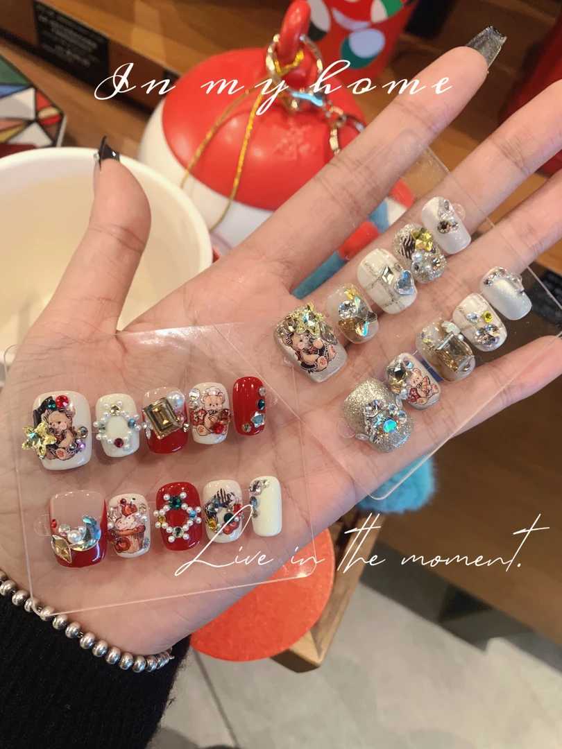 熊出没丨施华洛轻奢小众百搭显白穿戴甲
