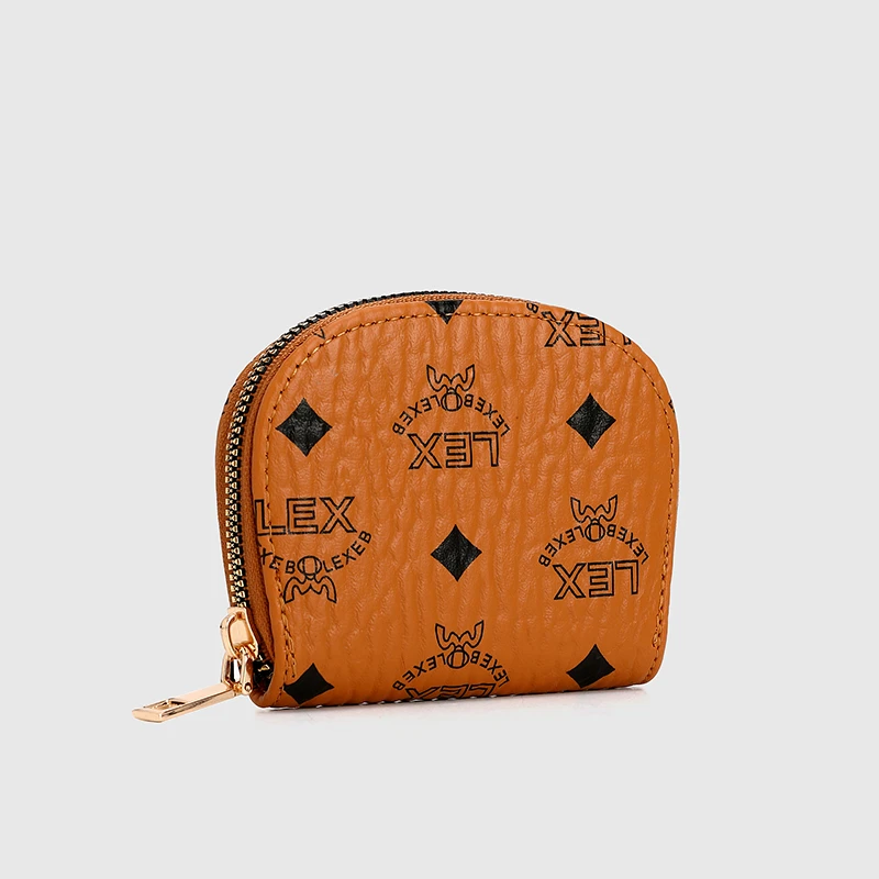 【工厂直销】半圆印花卡包百搭高级感简约手拿多功能零钱包hq