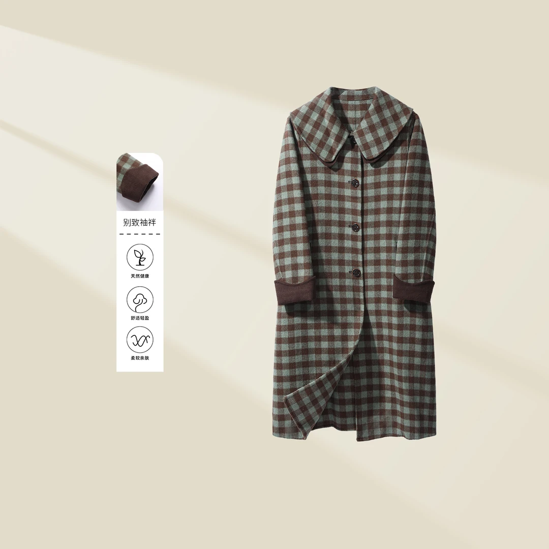 【Q香香专属】 S325022B 冬装双面呢大衣