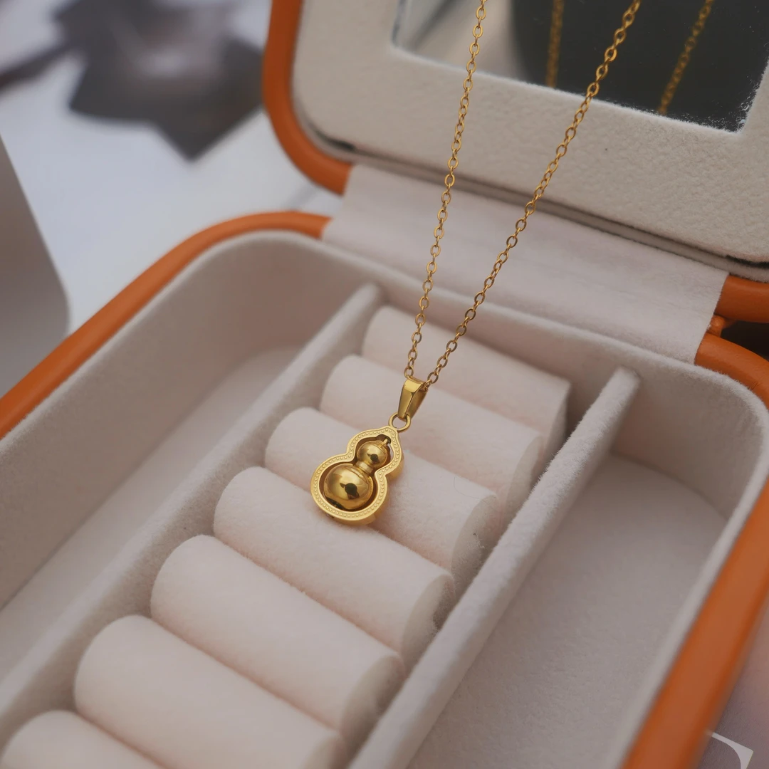 钛钢项链 不掉色轻奢气质百搭福禄（葫芦）高级感转运项链A804