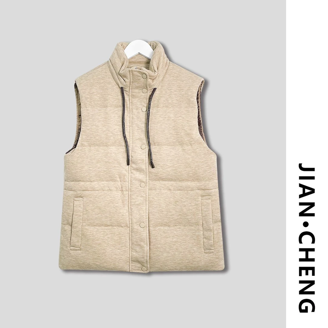 【简柽】抽绳羽绒马甲D410-1980