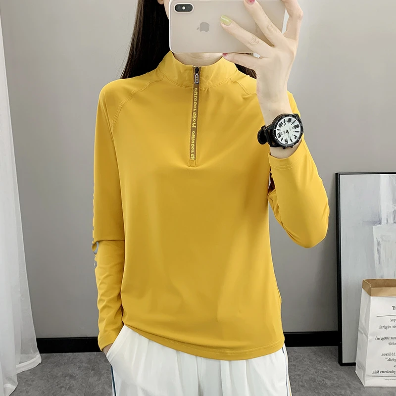 户外速干衣女长袖t恤上衣运动吸汗透气修身显瘦跑步徒步薄快干衣