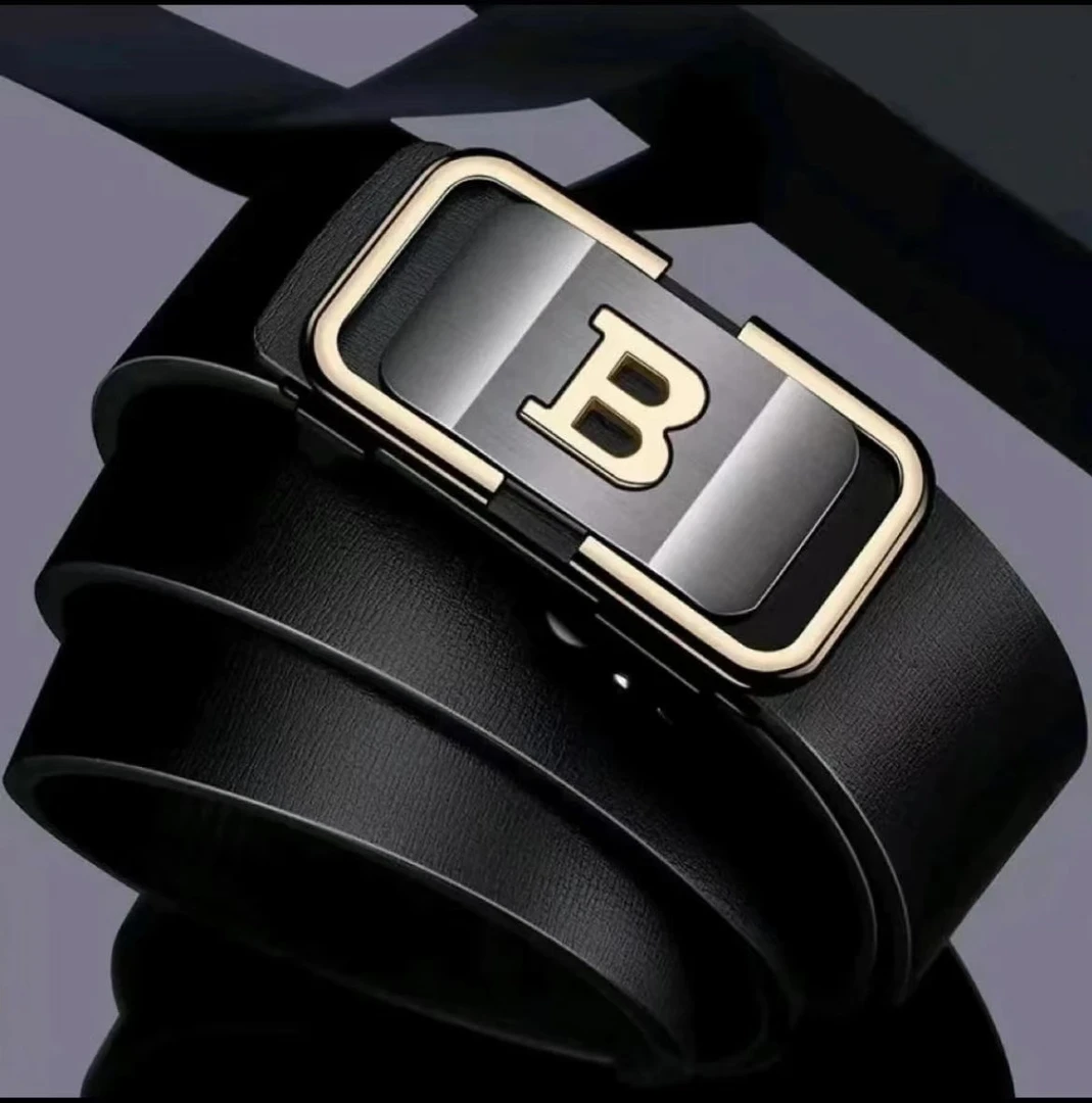 黑色休闲时尚B字款腰带那是商务简约百搭驾车外出腰带T