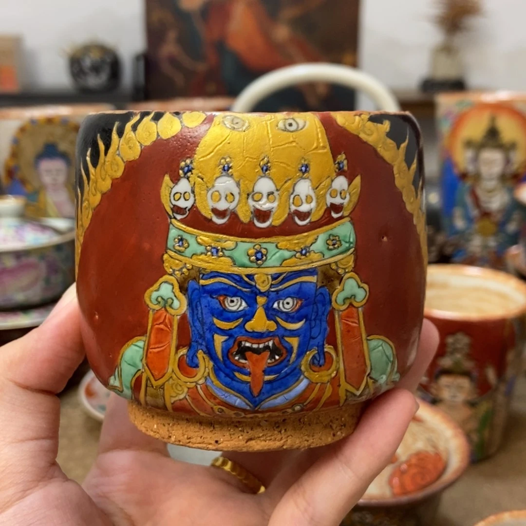 手工绘画扎基拉姆杯