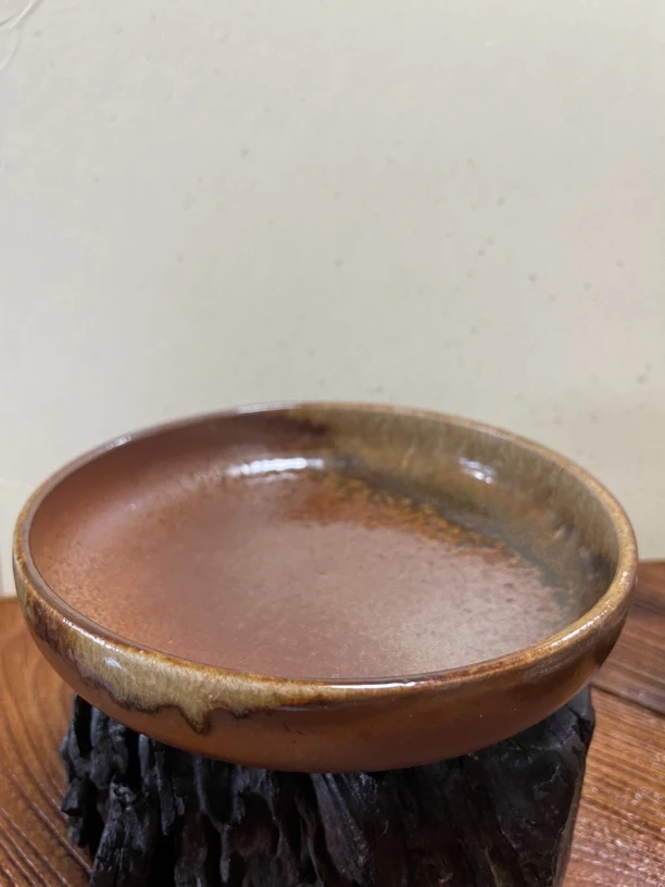 柴烧陶瓷壶承 细陶泥