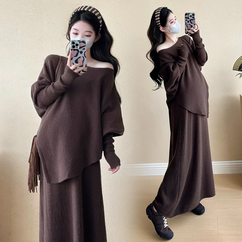 新款2024秋季针织毛衣不规则气质针织毛衣套装