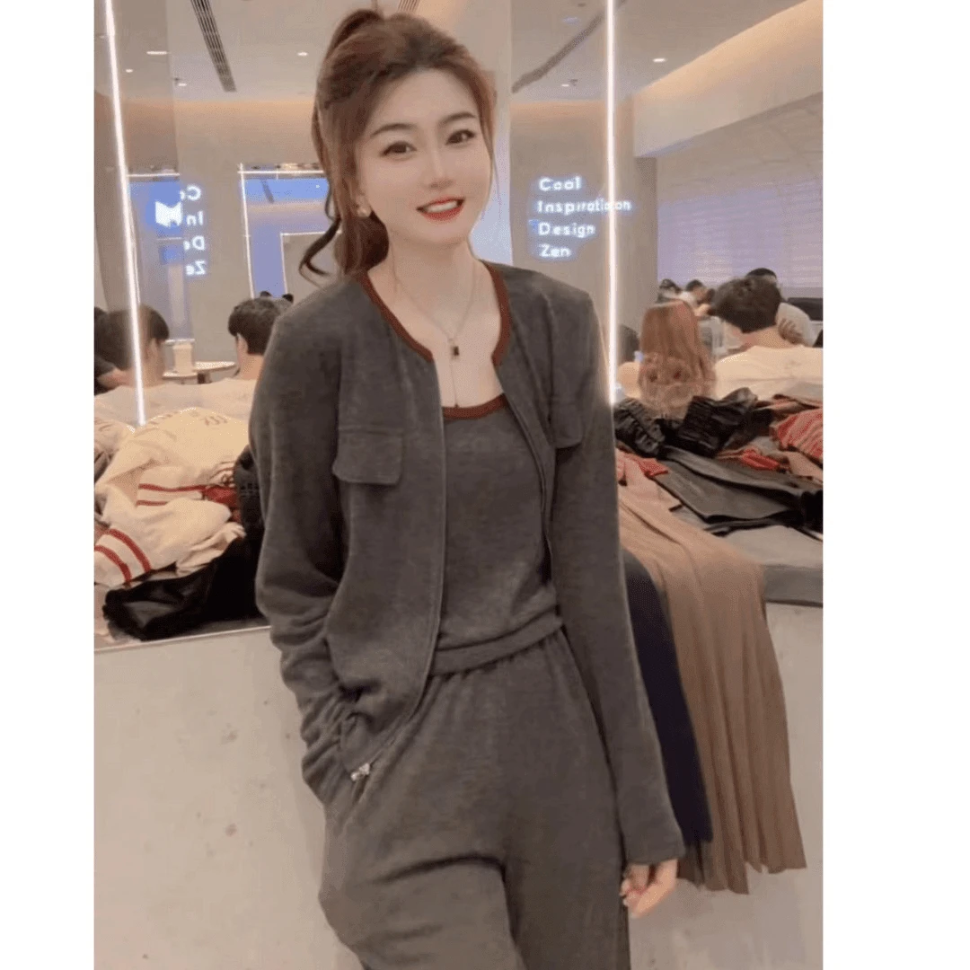 2024年气质高雅高品质设计时尚气质百搭款时尚套装洋气长袖早秋