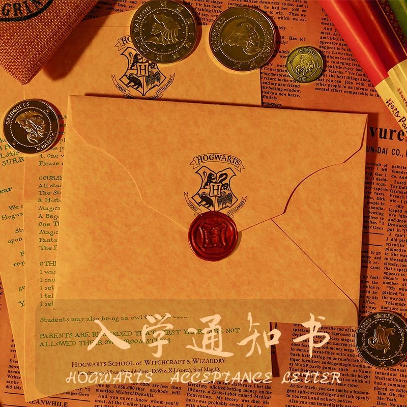 【定制姓名】哈利波特周边活点地图原版霍格沃茨录取入学通知书