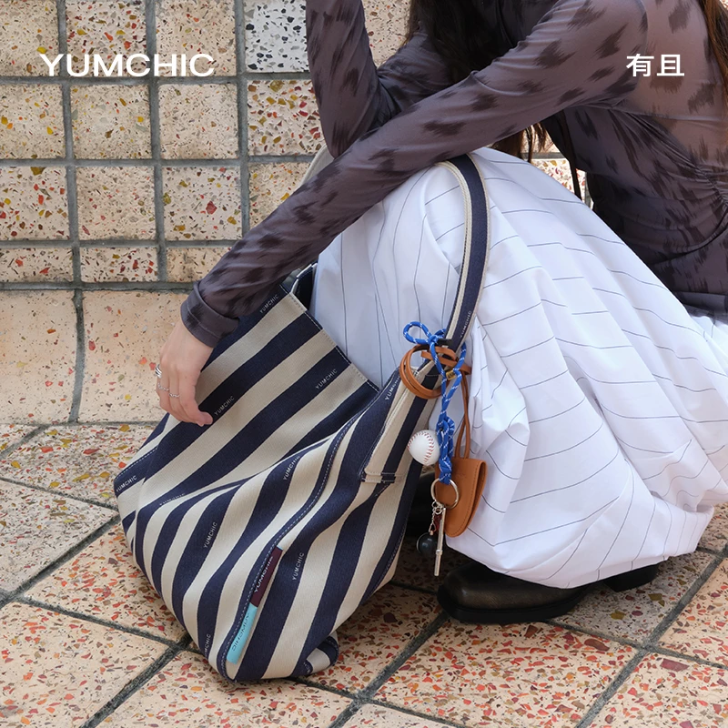 YUMCHICCity 帆布随行包电脑包度假风单肩重磅帆布包