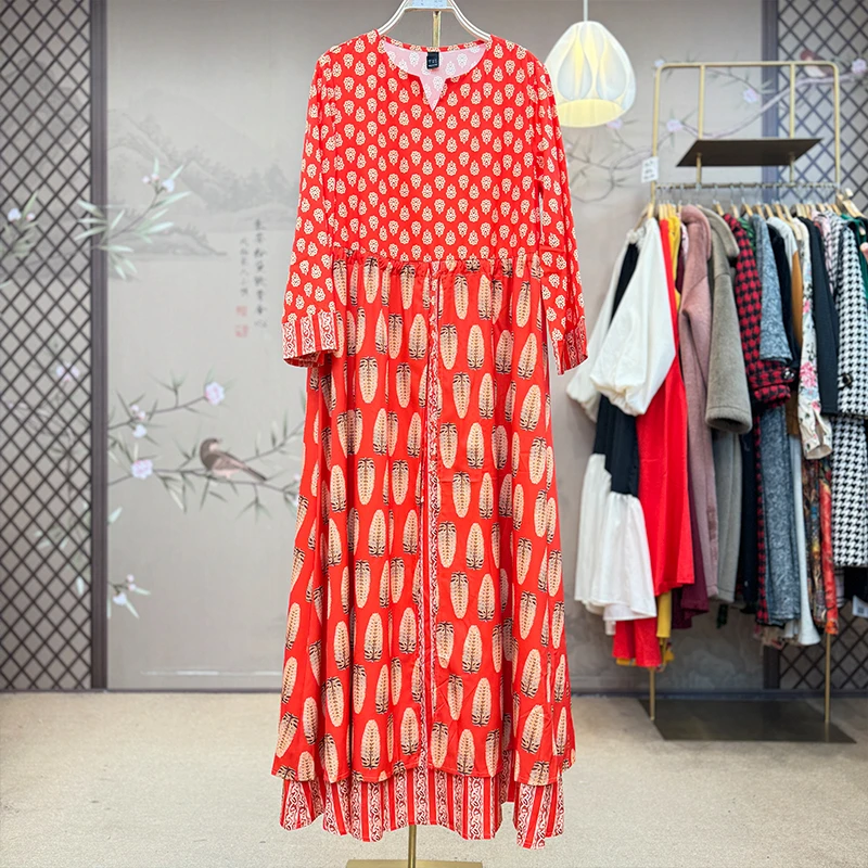 孤品宽松连衣裙大码女装连衣裙夏季