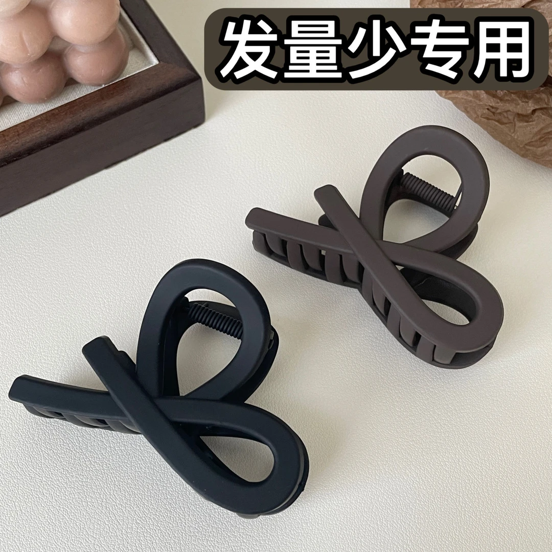 发量少的抓夹女2024新款高级感中号鲨鱼夹后脑勺盘发发夹夹子头饰