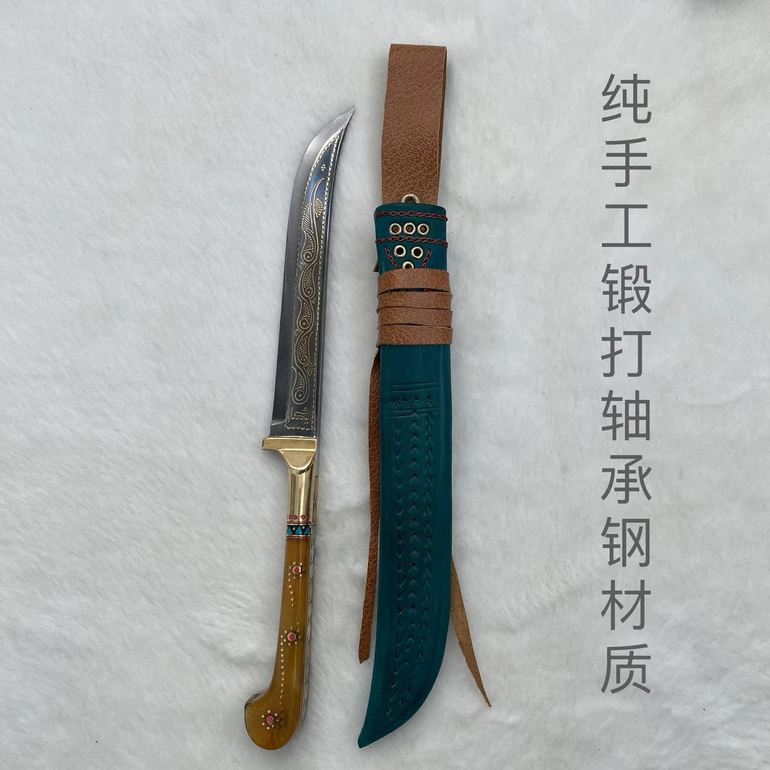 祖宝英吉沙纯手工锻打轴承钢材质定制款切肉筷子刀