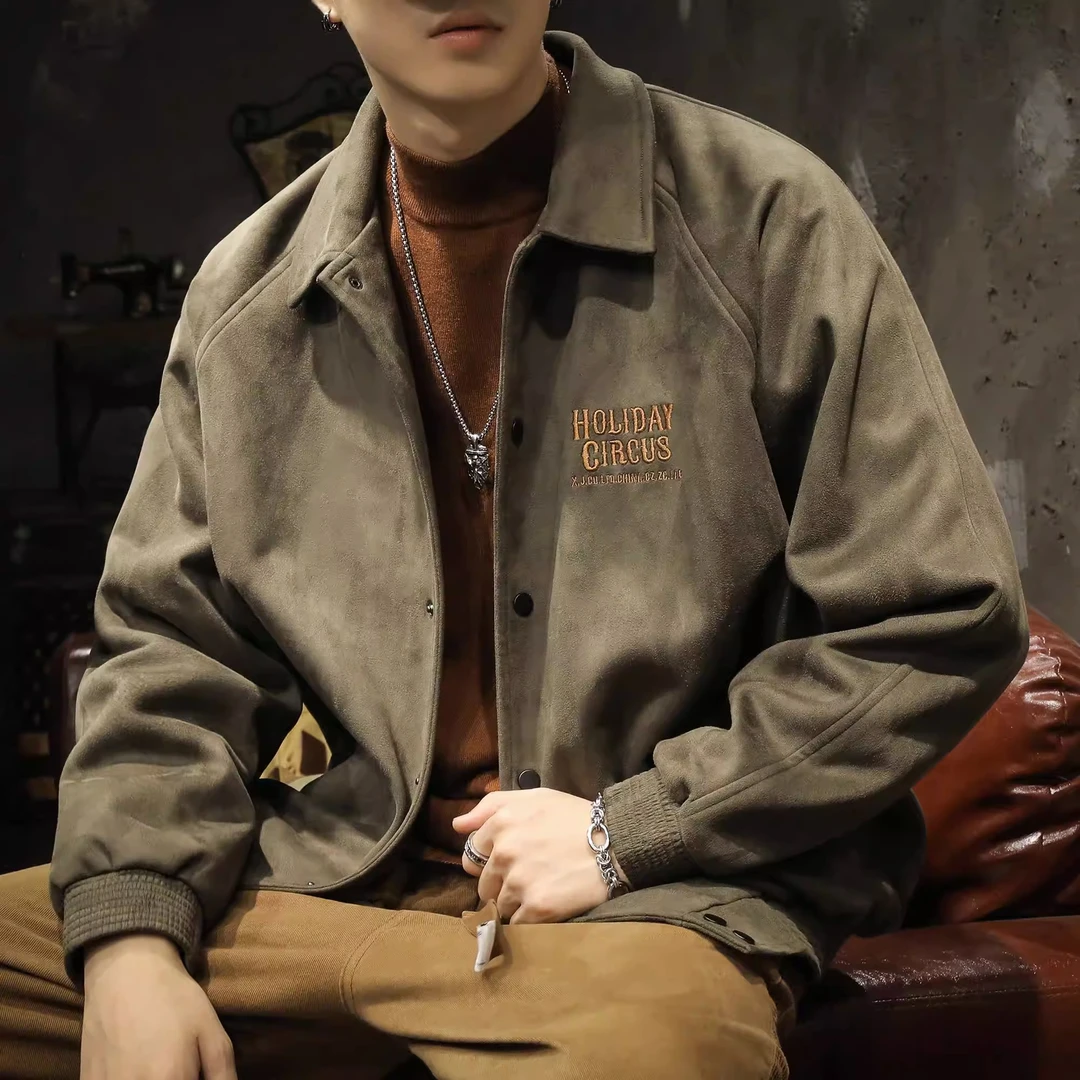 【小扬直播推荐】美式重磅空气层秋冬款工装夹克外套男士潮牌宽松ED