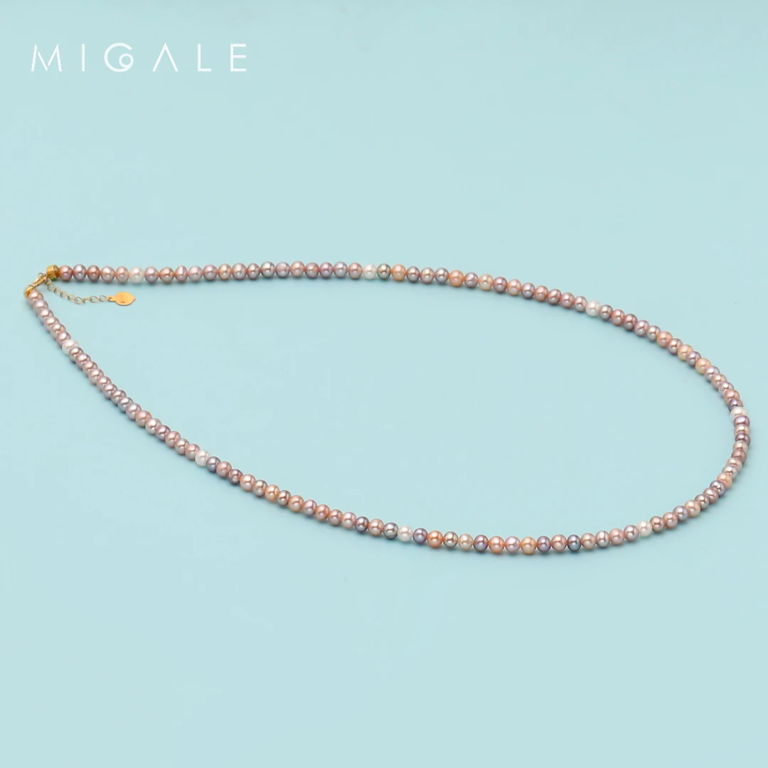 【年货丨鱼子酱】老板推荐！18K金淡水糖果Baby珠串链3-4mm C1088