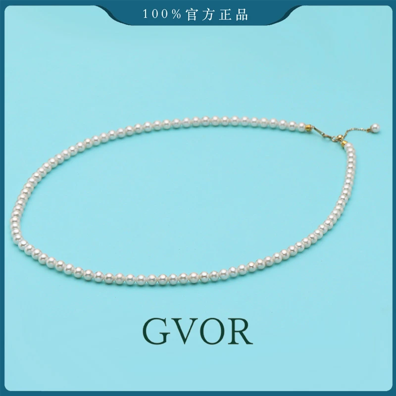 【年货丨6A!】G18K金经典Baby珍珠项链 4-5mm C1187