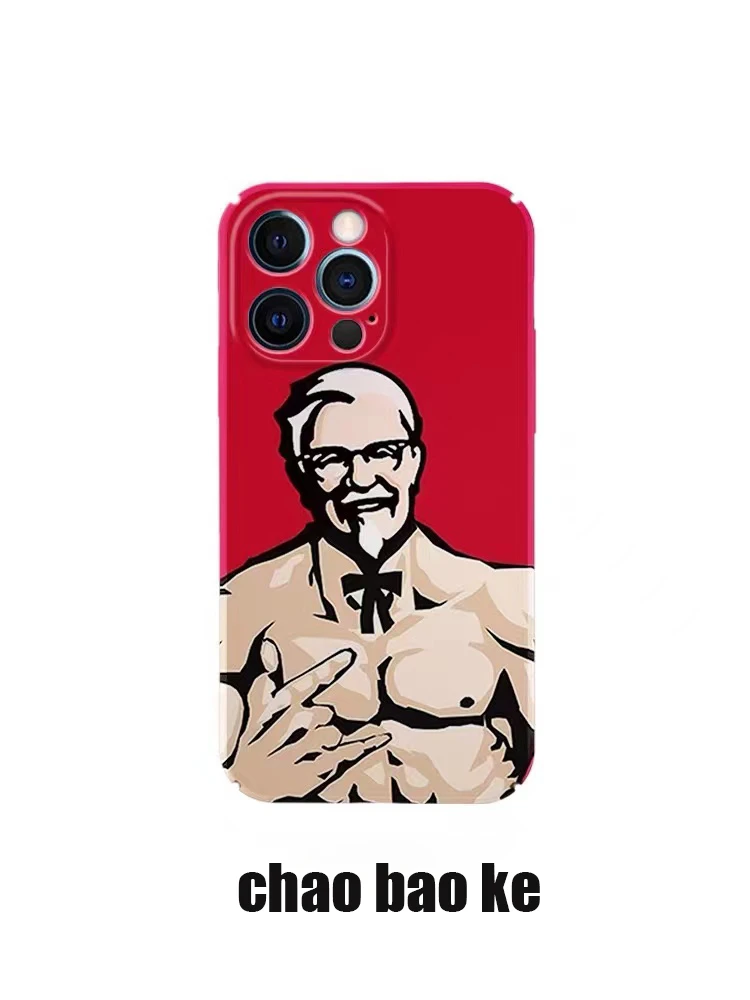 潮牌欧美个性爷爷适用iPhone15Pro手机壳苹果14/13/12p创意菲林壳