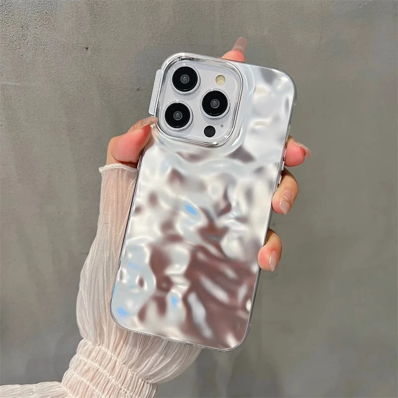 ins水波纹适用苹果15promax手机壳iphone14新款13pro苹果手机壳