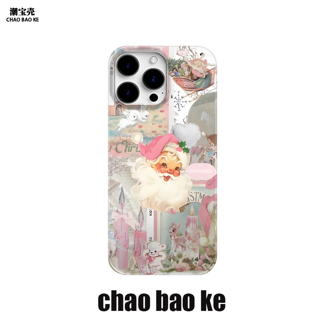 圣诞老人适用于苹果16promax手机壳iphone15pro小众14/13/12p个性