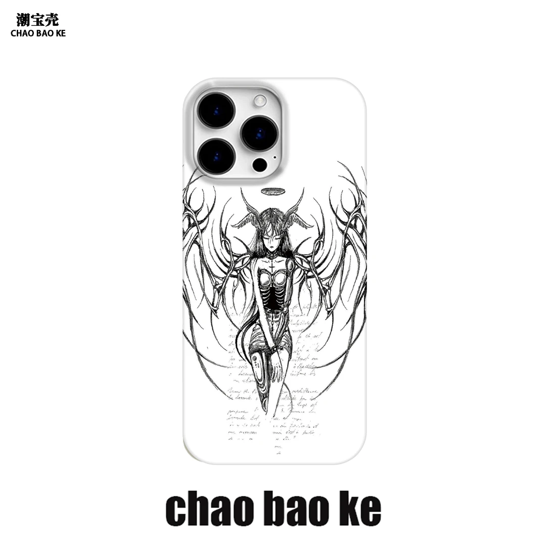 黑暗天使适用于苹果16promax手机壳个性iphone15/14pro小众13/12p