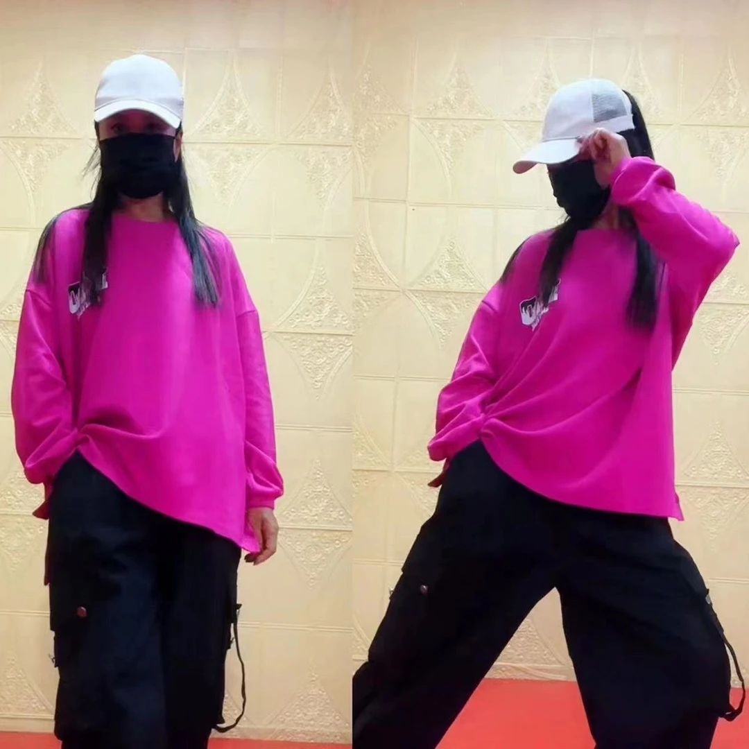 新款字母开衩宽松卫衣＋加厚水洗棉工装裤