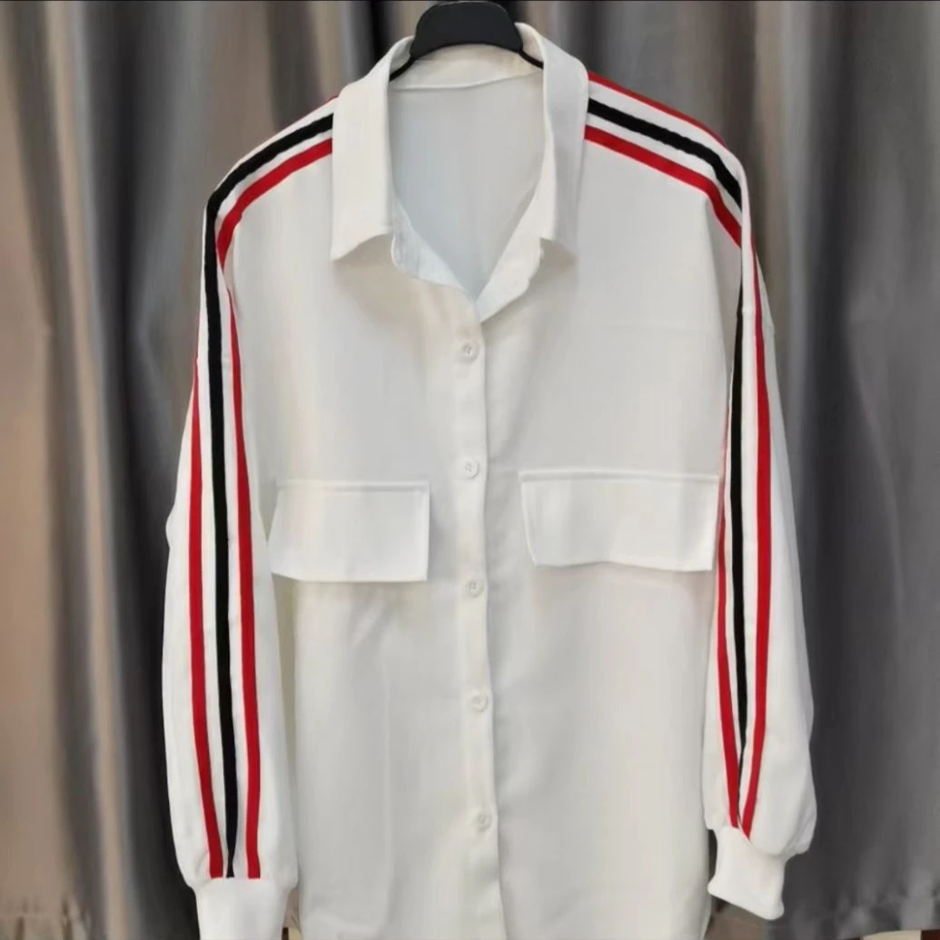 1009斜纹条绒男女同款衬衫