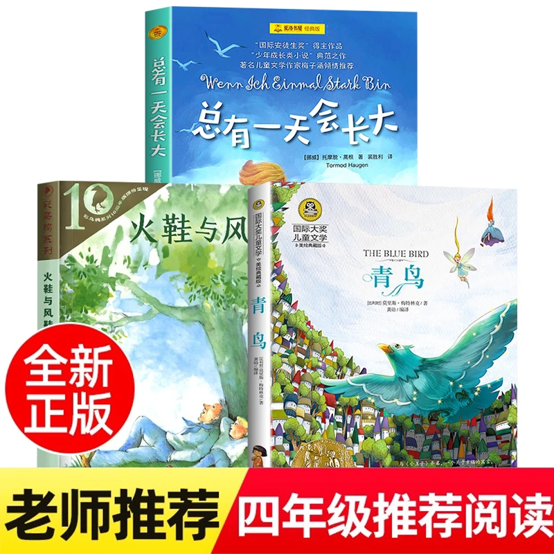 火鞋与风鞋 四年级课外书必读彩乌鸦十周年版 总有一天会长大青鸟