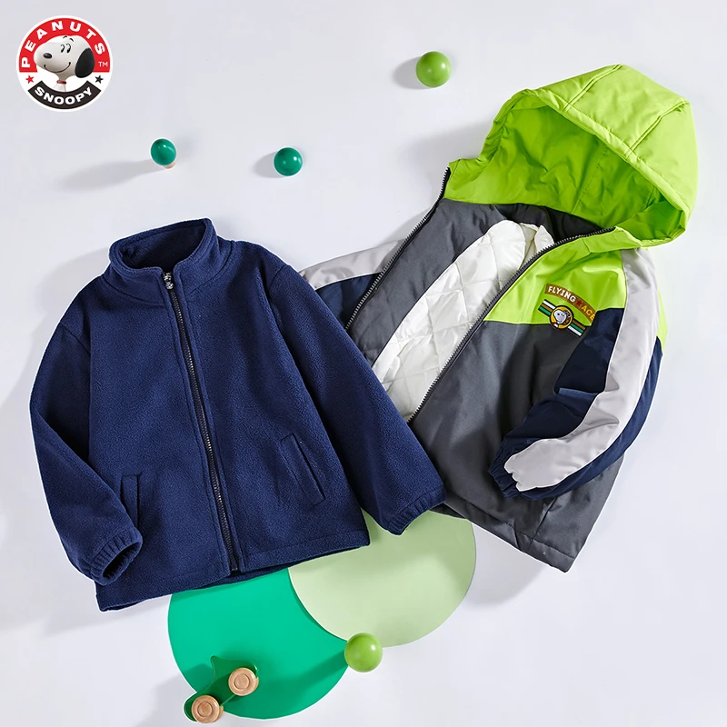 史努比儿童时尚潮童两件装外套SW23413+SW23416