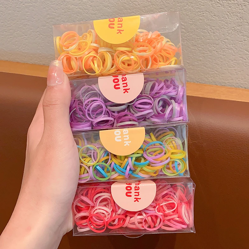 宝宝发圈高弹力儿童一次性皮筋扎辫子不伤发婴儿头绳女孩小号发绳