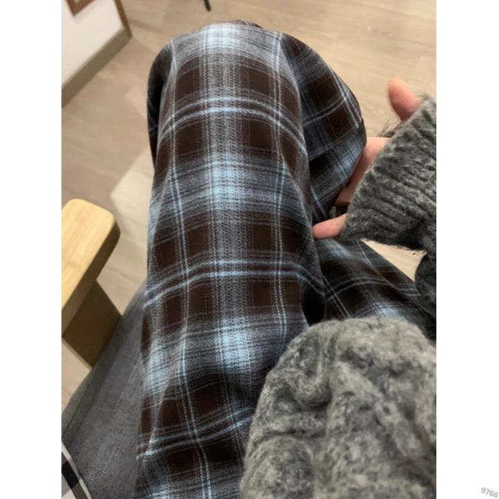 【赠运险】加厚24家居裤秋冬加绒运情侣睡裤格子男女款可外穿秋冬