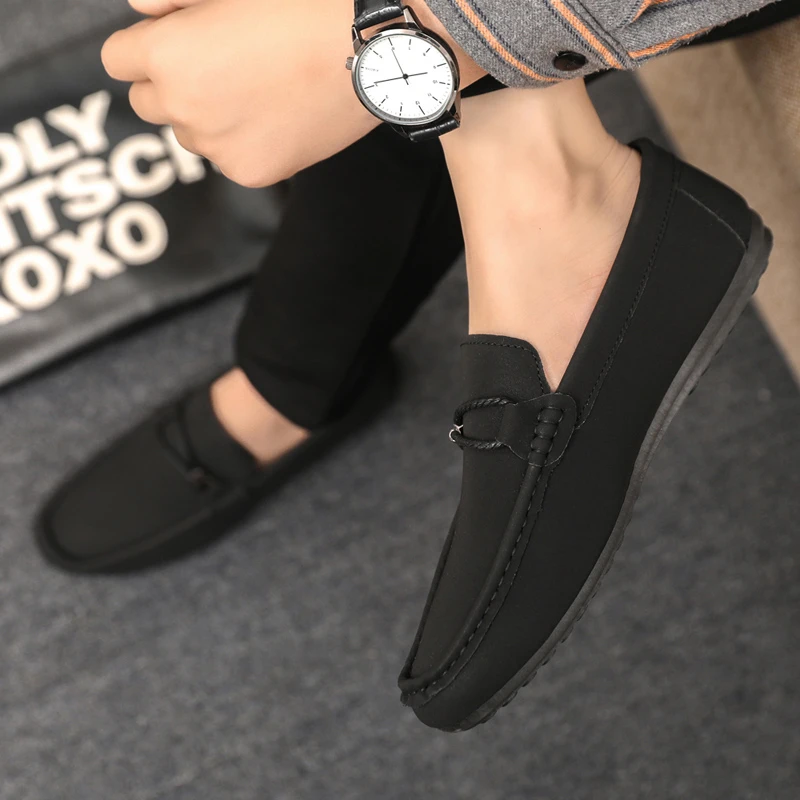 男士豆豆鞋2025春夏季新款懒人一脚蹬百搭休闲鞋软底潮流开车鞋