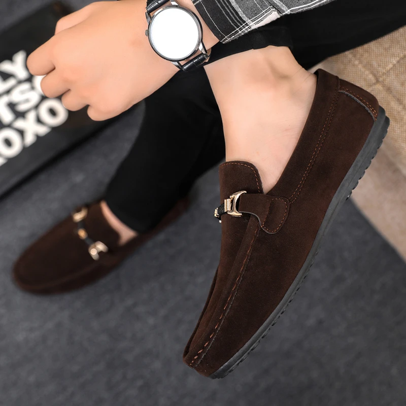 豆豆鞋男夏季新款懒人套脚一脚蹬开车鞋子透气休闲爆款男鞋潮布鞋