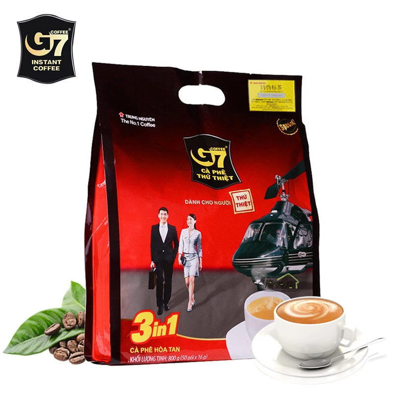 正品越南进口中原G7咖啡三合一速溶咖啡粉800克50袋装提神浓香正
