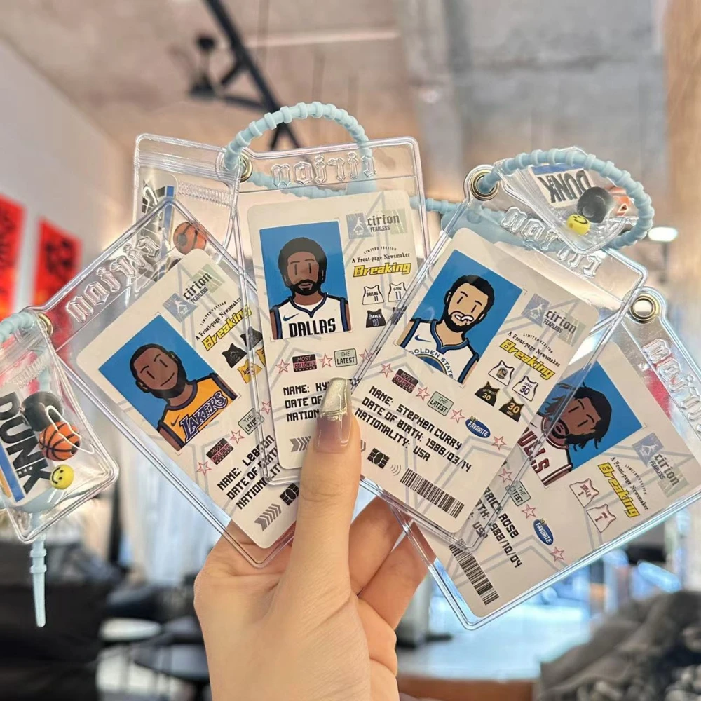 超酷Q版球员卡套挂件书包背包礼物挂饰球迷球星篮球