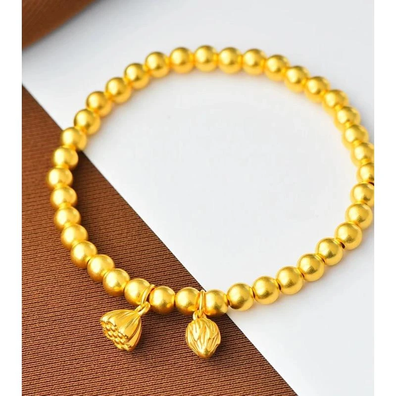 足银手链 两世欢磨砂款5mm手链百搭素款女士百搭经典