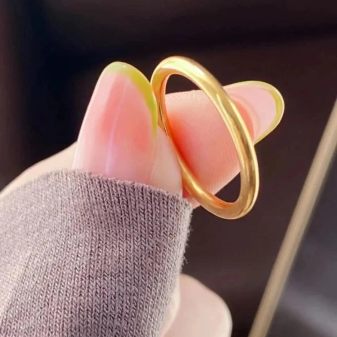 足银戒指 素款古法细圈传承素圈时尚简约戒指经典